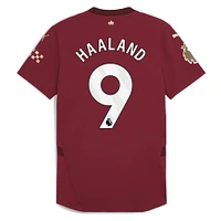 Men's Puma Erling Haaland Burgundy Manchester City 2024/25 Third Authentic Player Jersey