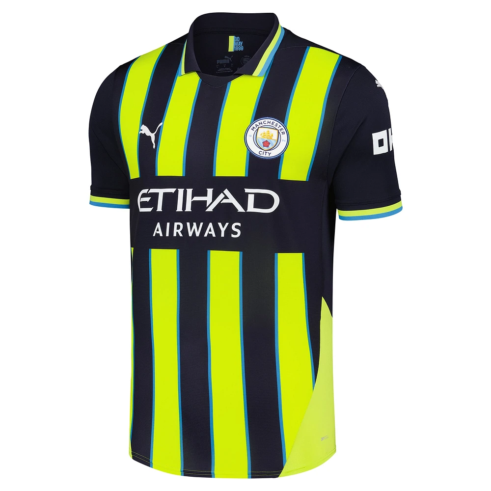 Maillot réplique extérieur Puma Kevin De Bruyne bleu marine Manchester City 2024/25 pour homme