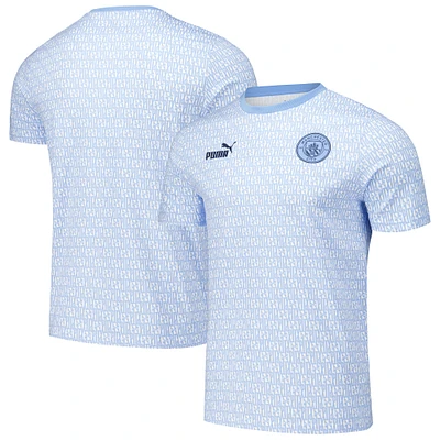 T-shirt Puma bleu clair Manchester City ftblCulture AOP pour hommes