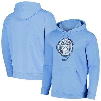 Sweat à capuche Puma bleu clair Manchester City ftblCulture pour hommes