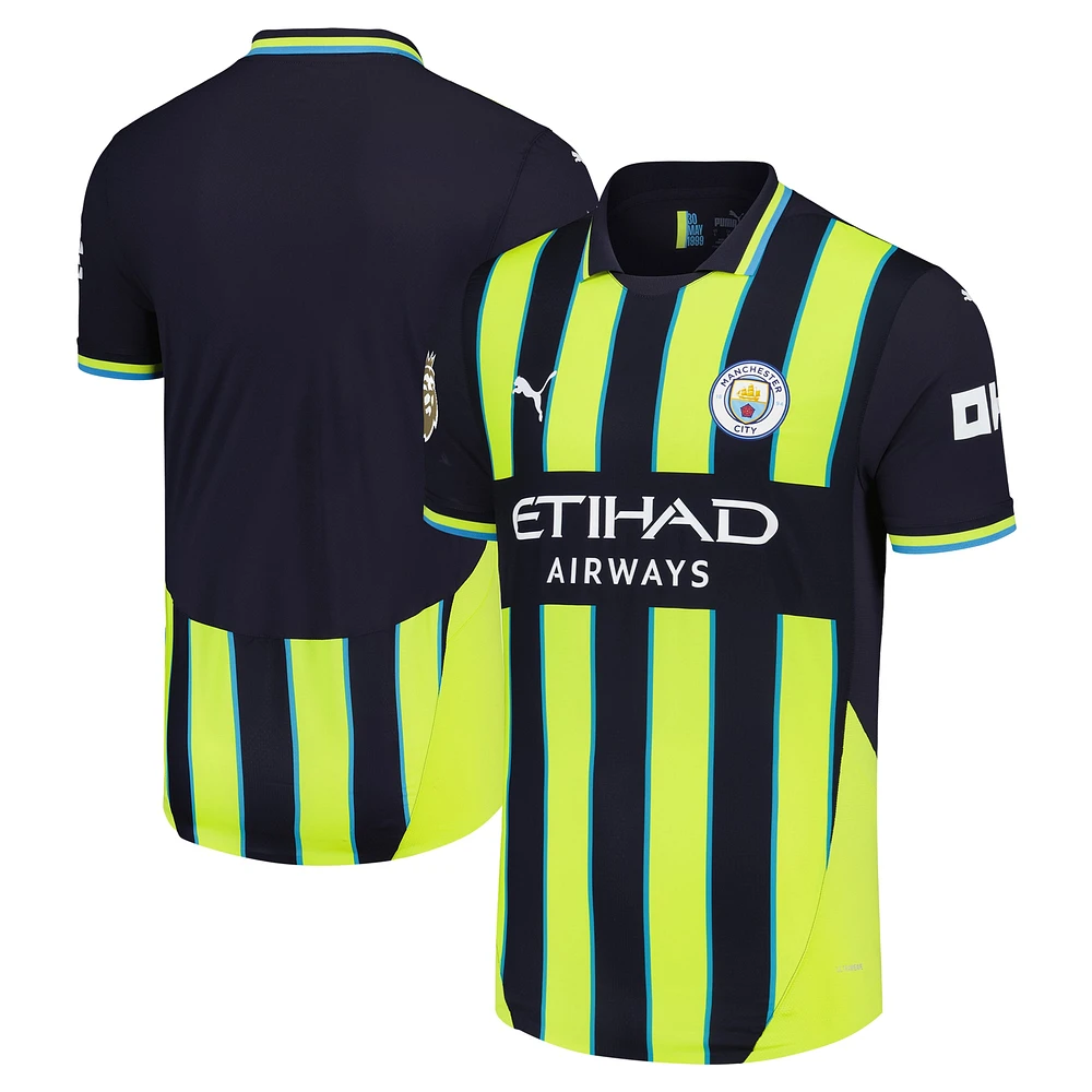 Maillot extérieur authentique Puma bleu marine Manchester City 2024/25 pour homme