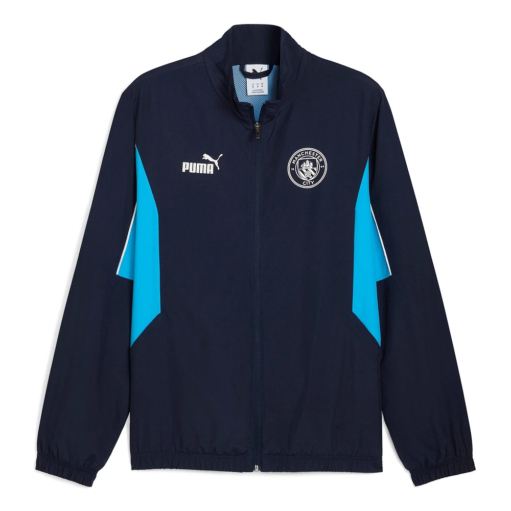 Men's Puma Navy Manchester City ftblARCHIVE Full-Zip Jacket