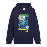 Men's Puma Navy Manchester City ftblNRGY+ Pullover Hoodie