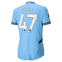 Men's Puma Phil Foden Light Blue Manchester City 2024/25 Home Authentic Player Jersey