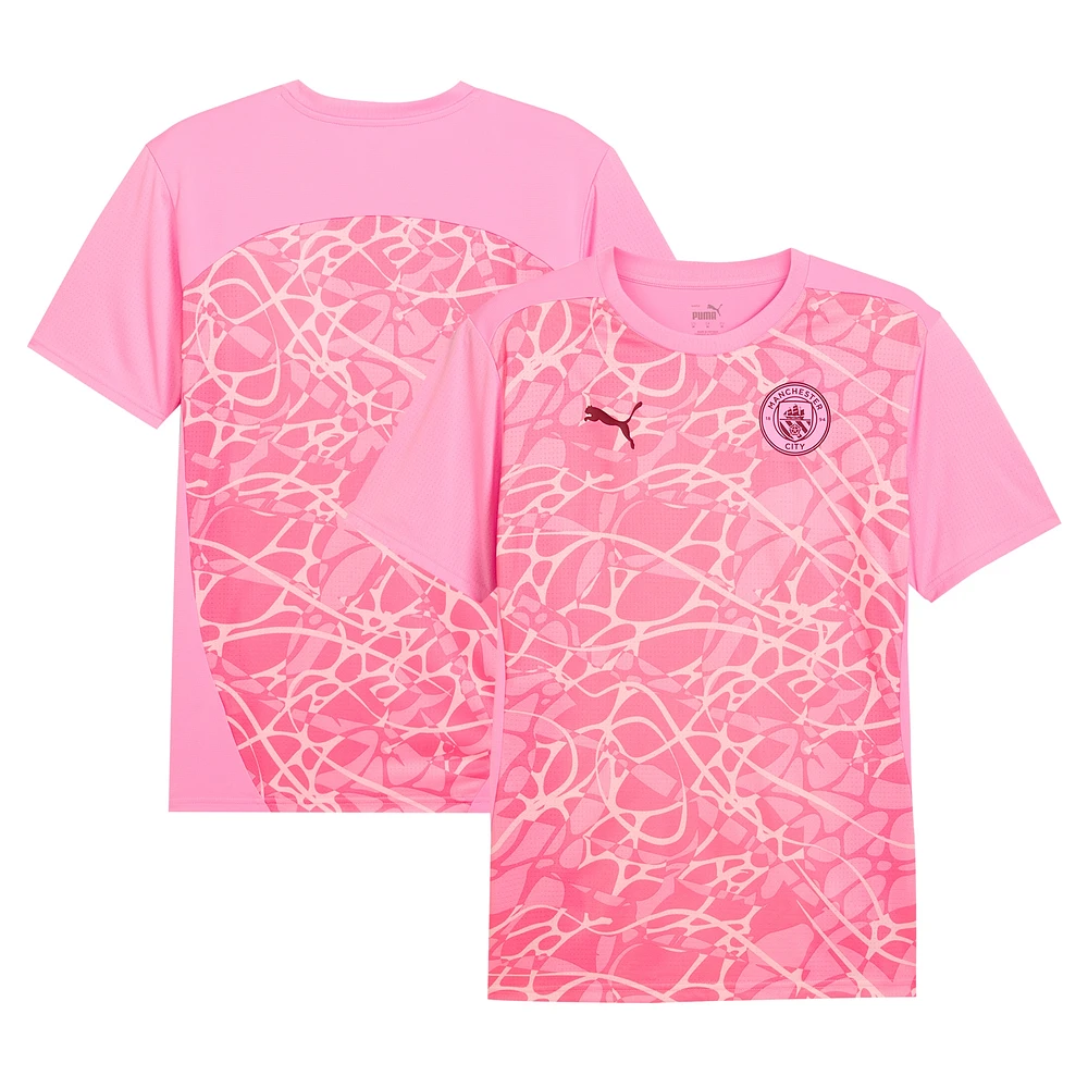 Maillot d'avant-match Puma Manchester City 2024/25 rose pour homme