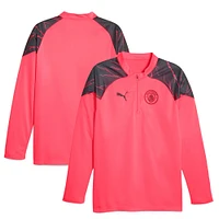 Men's Puma  Red Manchester City 2023/24 Quarter-Zip Training Top