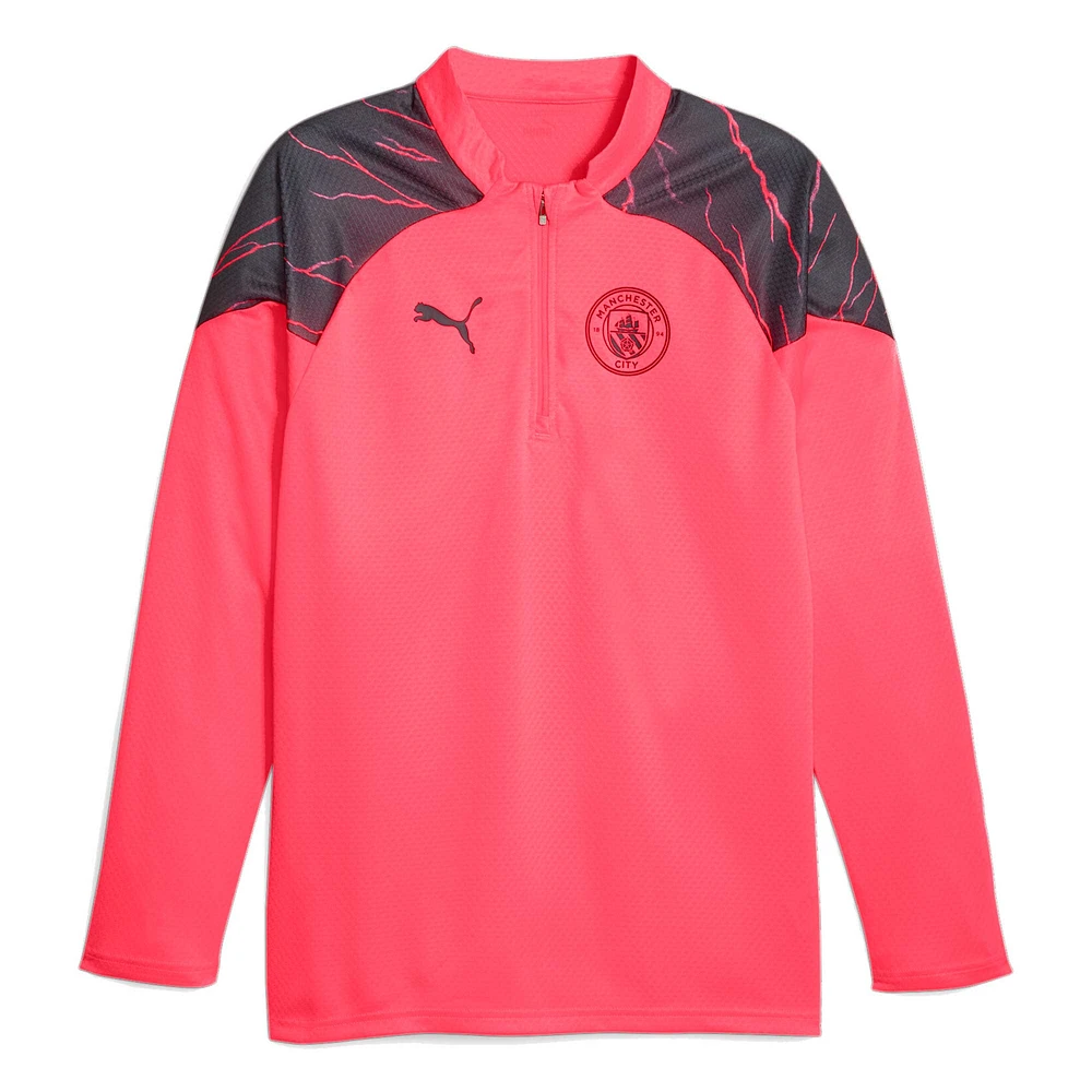 Men's Puma  Red Manchester City 2023/24 Quarter-Zip Training Top