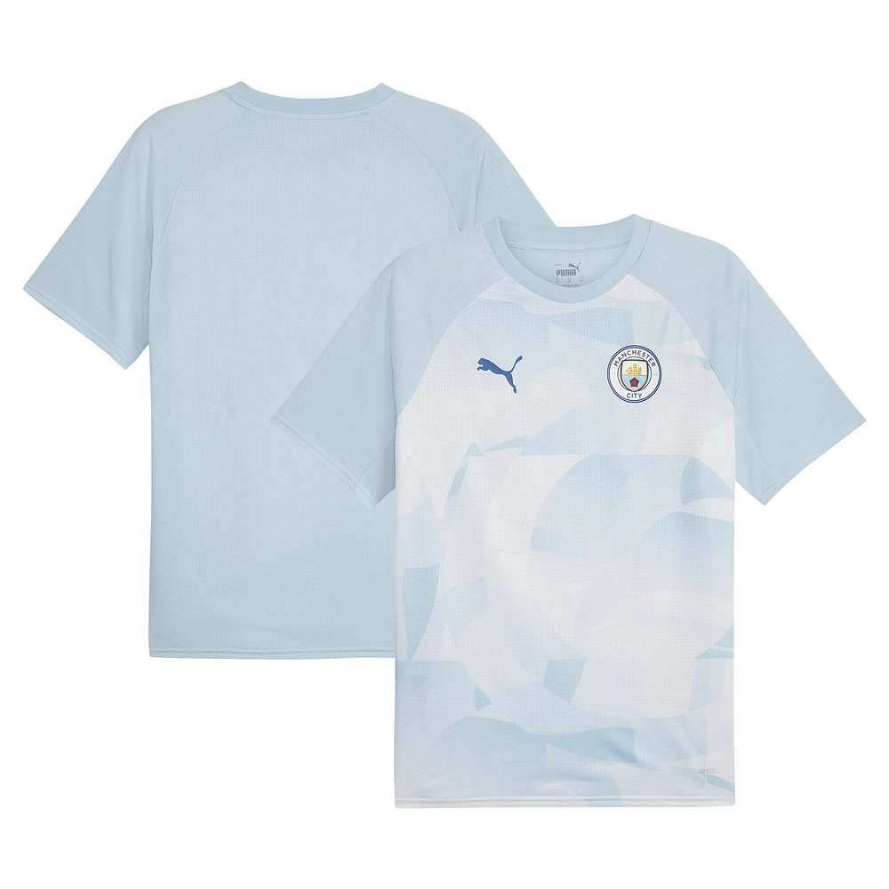 Men's Puma Silver Manchester City 2023/24 Pre-Match Jersey