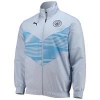 Men's Puma Sky Blue Manchester City 2022/23 Pre-Match Full-Zip Jacket
