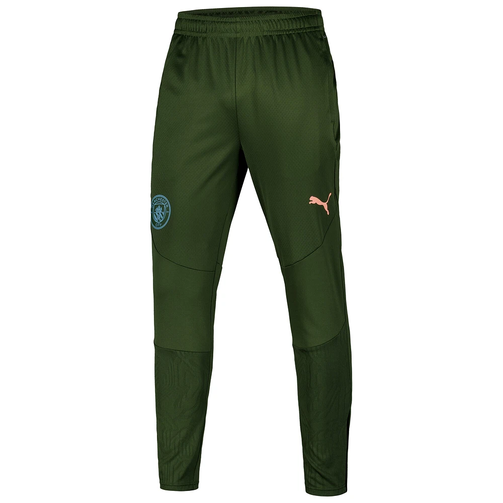 Pantalon d'entraînement Puma Sky Forest Green Manchester City 2024/25 dryCELL pour homme
