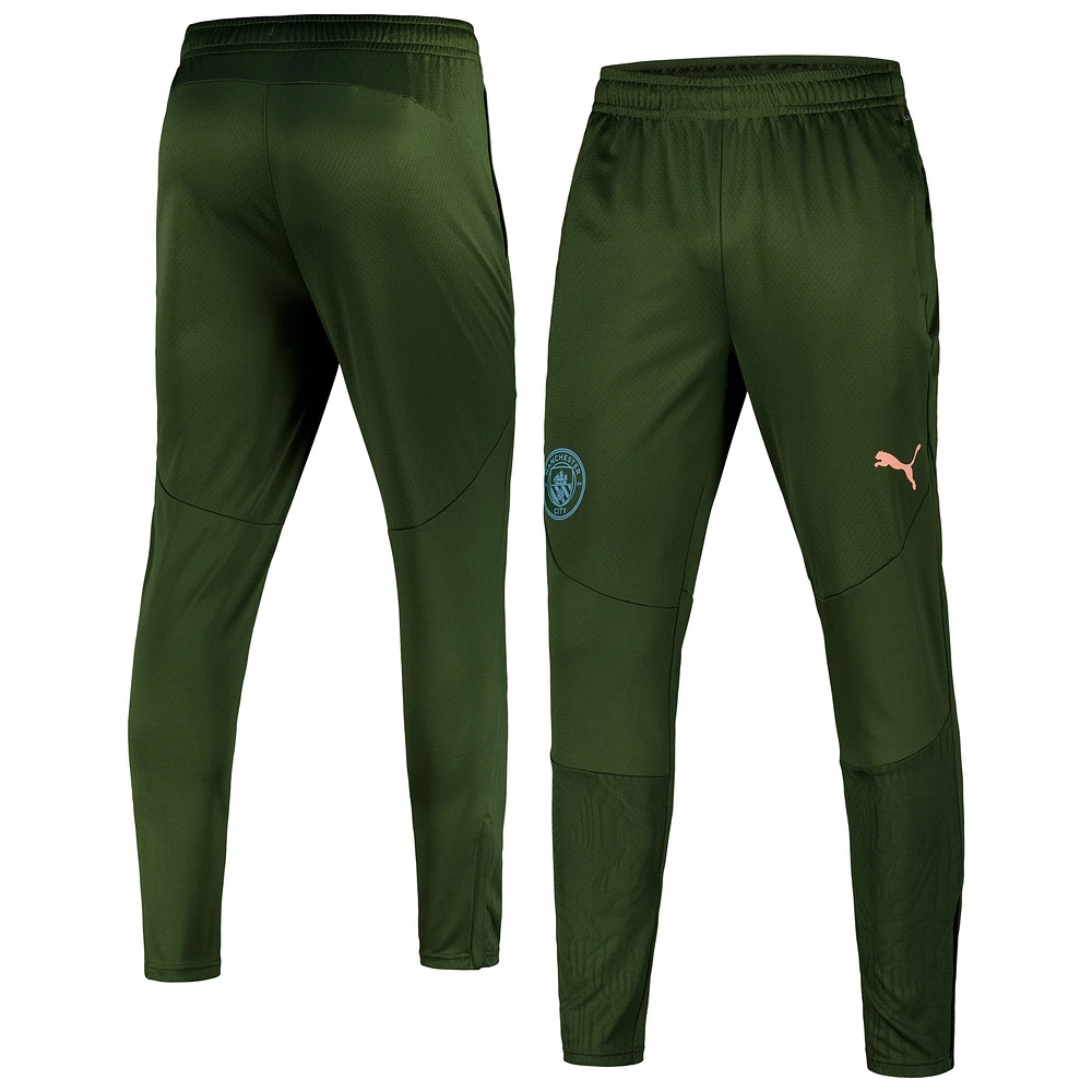 Pantalon d'entraînement Puma Sky Forest Green Manchester City 2024/25 dryCELL pour homme