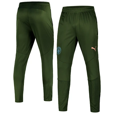Pantalon d'entraînement Puma Sky Forest Green Manchester City 2024/25 dryCELL pour homme