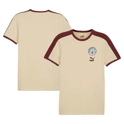 Men's Puma Tan Manchester City FtblHeritage T-Shirt