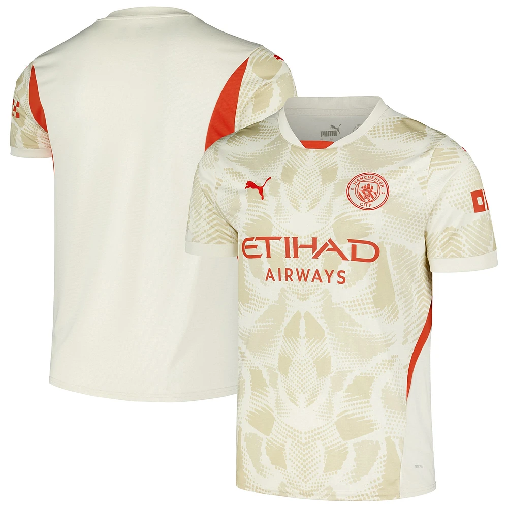 Maillot de gardien but Puma pour homme, blanc, réplique Manchester City 2024/25