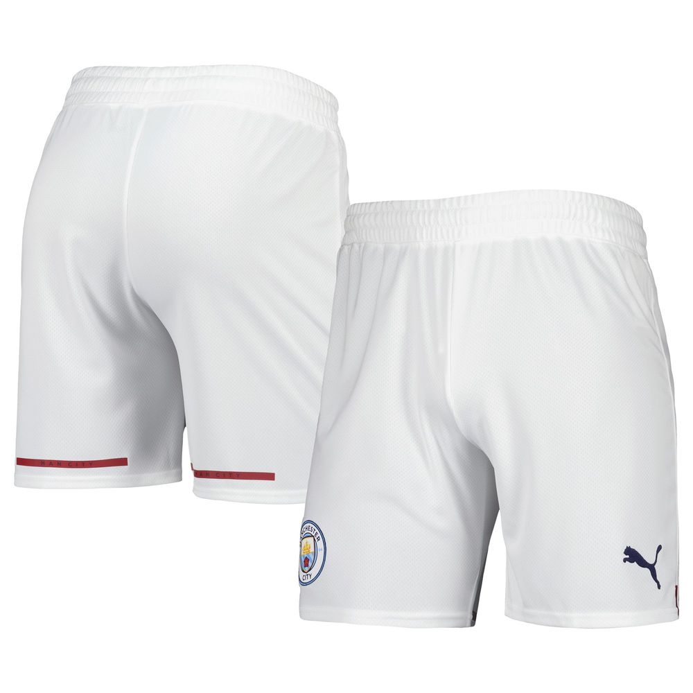 Men's Puma White Manchester City Replica DryCELL Shorts