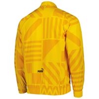 Men's Puma Yellow Manchester City Pre-Match Raglan Full-Zip Training Jacket