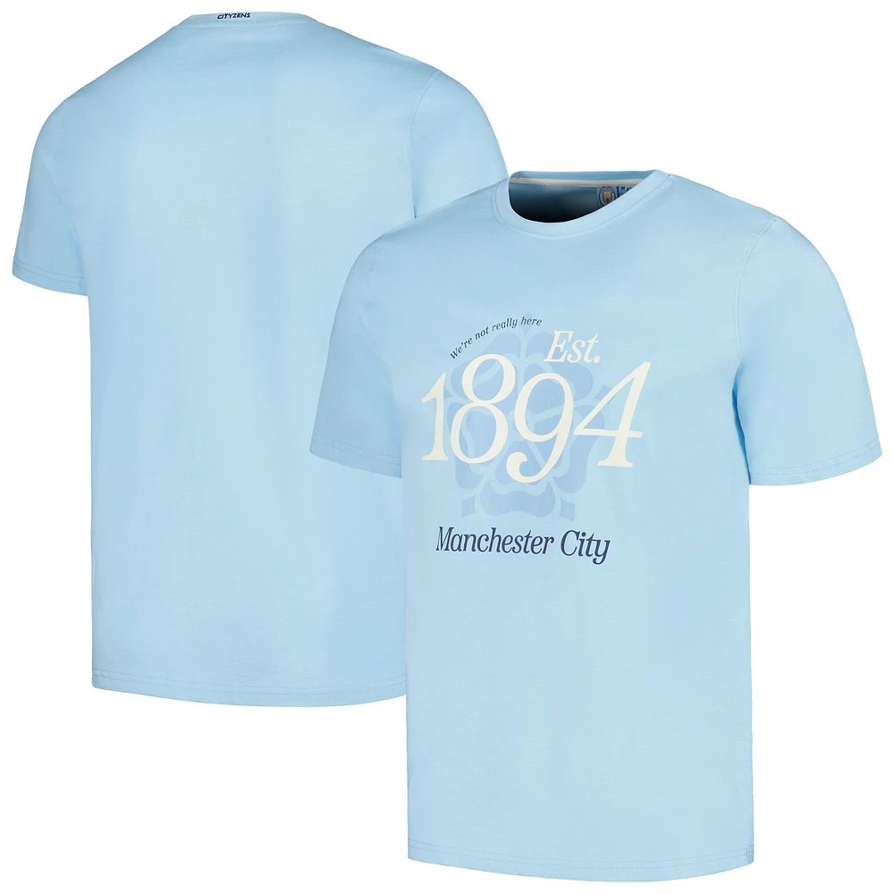 T-shirt Manchester City Established coupe décontractée bleu ciel pour homme