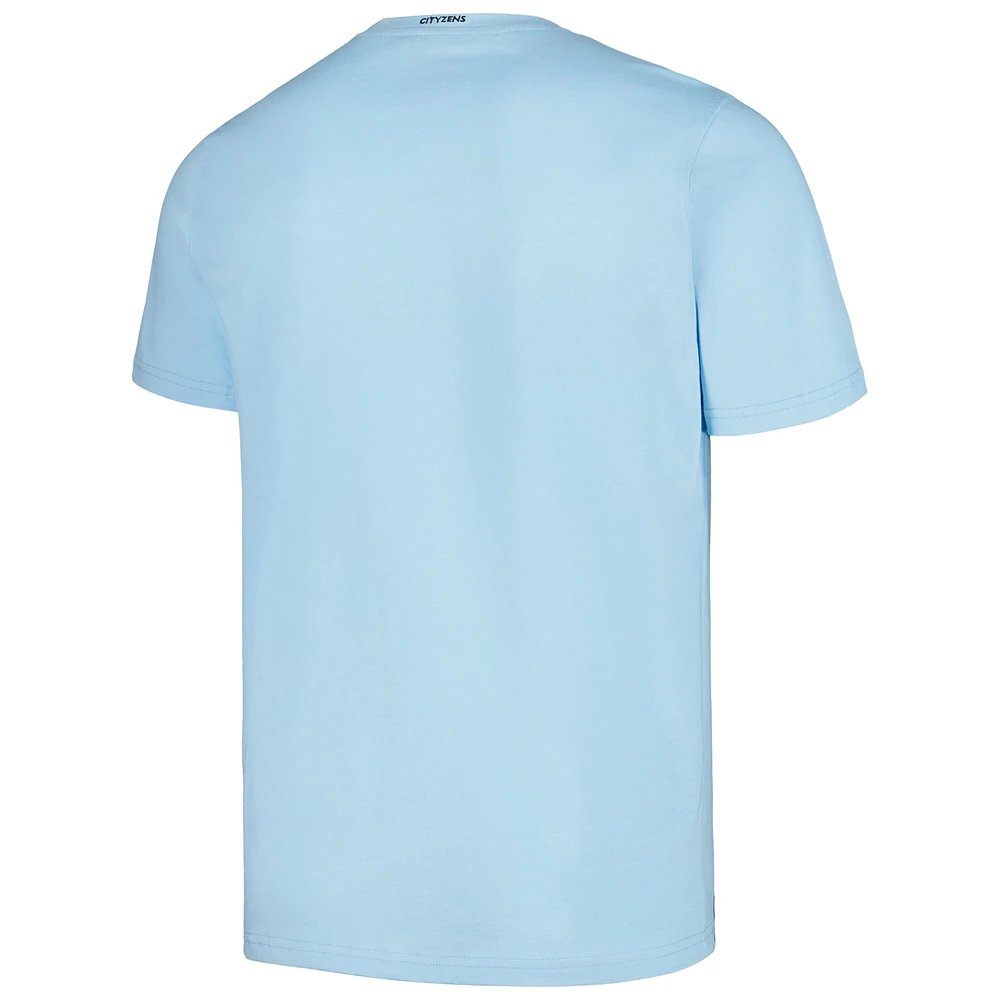 Men's Sky Blue Manchester City Established Relaxed Fit T-Shirt