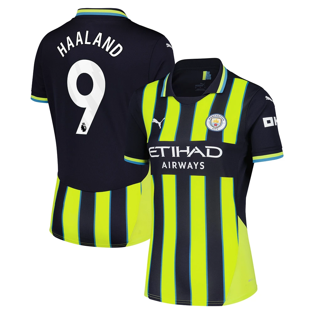 Women's Puma Erling Haaland Navy Manchester City 2024/25 Away Replica Player Jersey