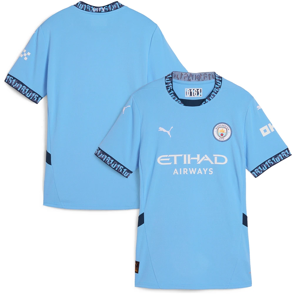 Maillot Puma Femme Bleu Clair Manchester City 2024/25 Réplique Domicile