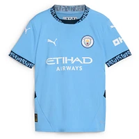 Maillot de joueur réplique domicile Puma Erling Haaland bleu clair Manchester City 2024/25 pour enfant