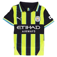 Maillot de joueur réplique extérieur Puma Erling Haaland bleu marine Manchester City 2024/25 pour jeunes