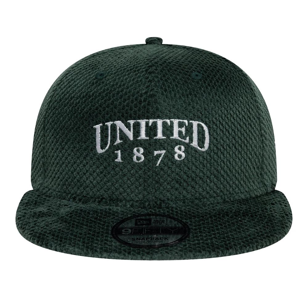 Men's New Era  Green Manchester United Bobble Terry 9FIFTY Snapback Hat