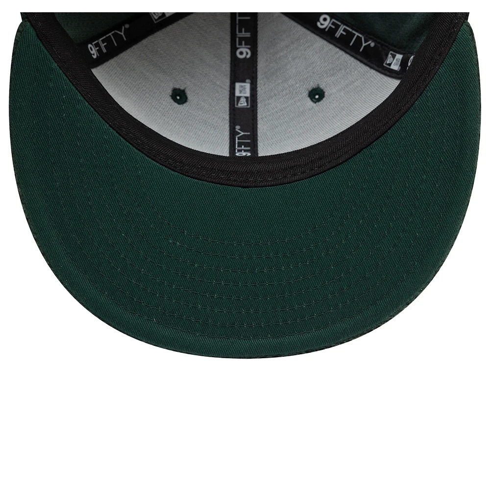 Men's New Era  Green Manchester United Bobble Terry 9FIFTY Snapback Hat