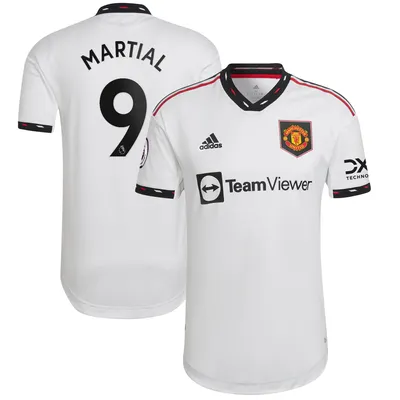 Anthony Martial Manchester United adidas 2022/23 Away Authentic Player Jersey - White