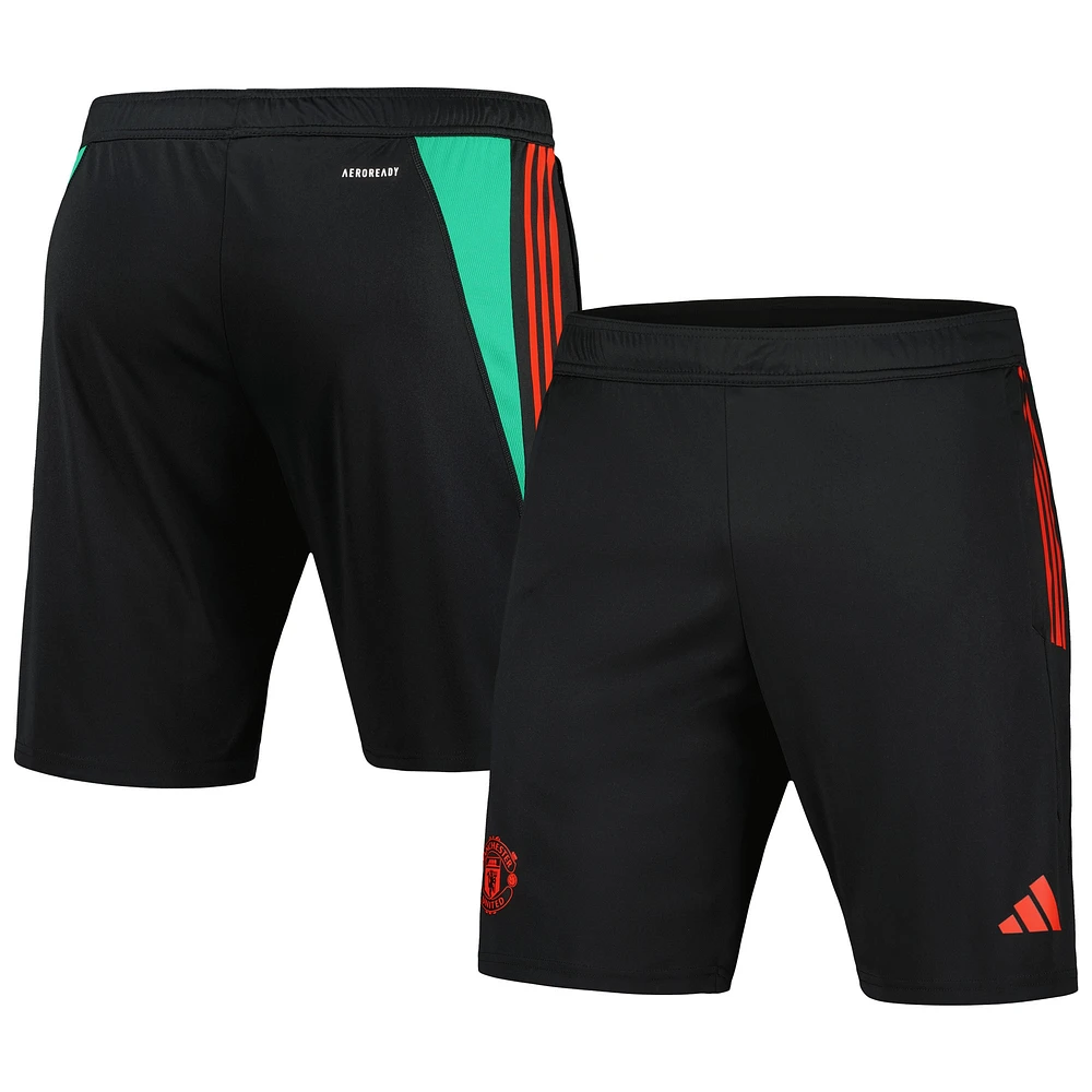 Short d'entraînement AEROREADY Manchester United 2023/24 adidas noir pour homme