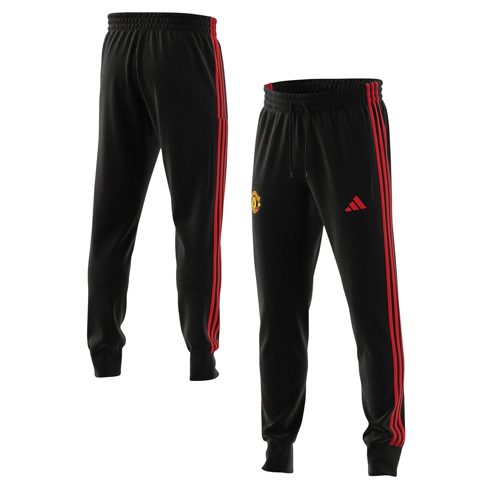 Pantalon adidas noir Manchester United 2024/25 DNA pour homme