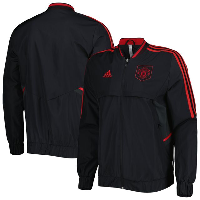 Veste à fermeture éclair intégrale AEROREADY Anthem Manchester United pour homme adidas noire