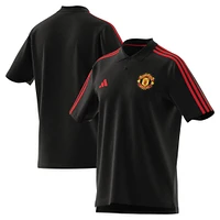 Men's adidas Black Manchester United DNA Polo