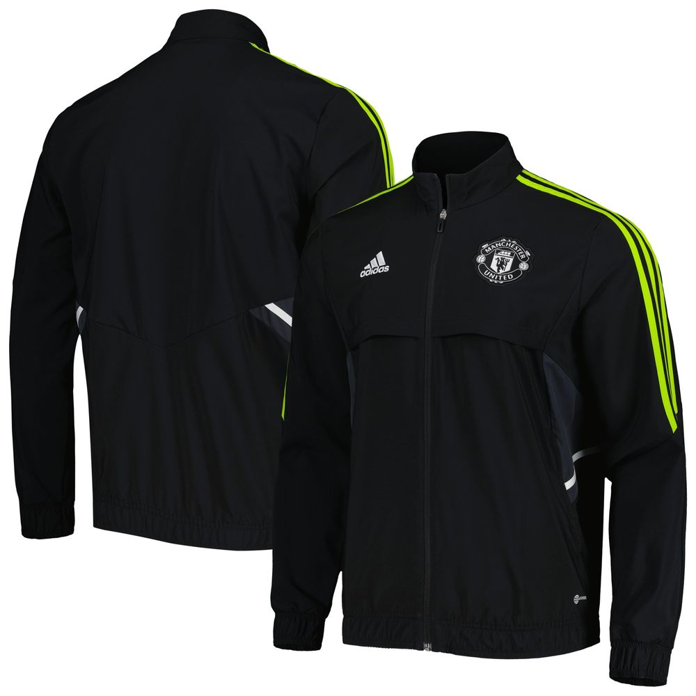 Men's adidas Black Manchester United Presentation AEROREADY Full-Zip Jacket