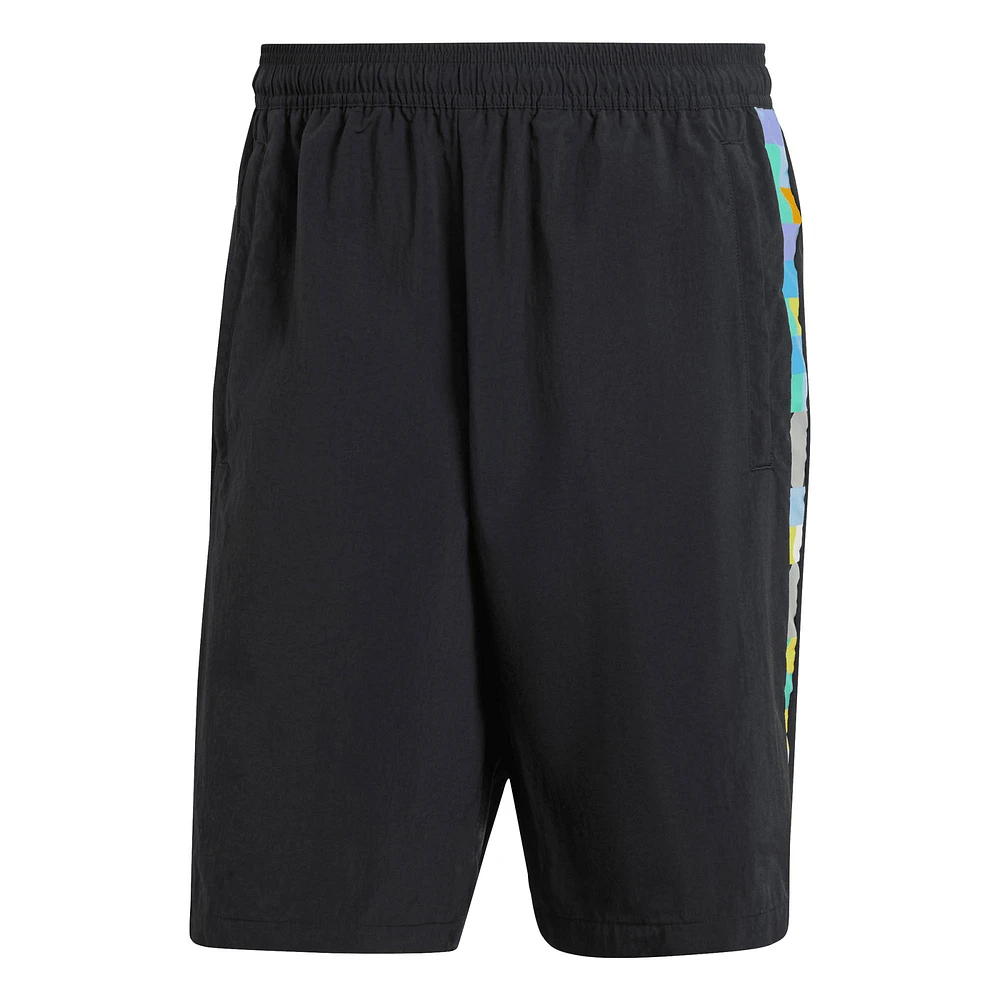 Short adidas noir Peter Saville x Manchester United pour hommes