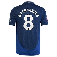 Maillot adidas Bruno Fernandes pour homme, bleu marine, joueur authentique de Manchester United 2024/25 extérieur