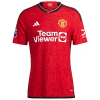 Maillot de joueur authentique adidas Bruno Fernandes rouge Manchester United / domicile pour homme