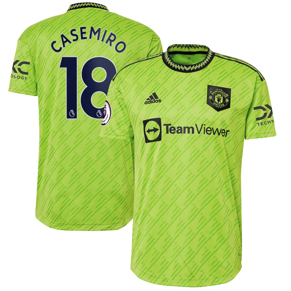 Lach Balling maximaliseren Lids Carlos Casemiro Manchester United adidas 2022/23 Third Authentic  Player Jersey - Neon Green | Dulles Town Center