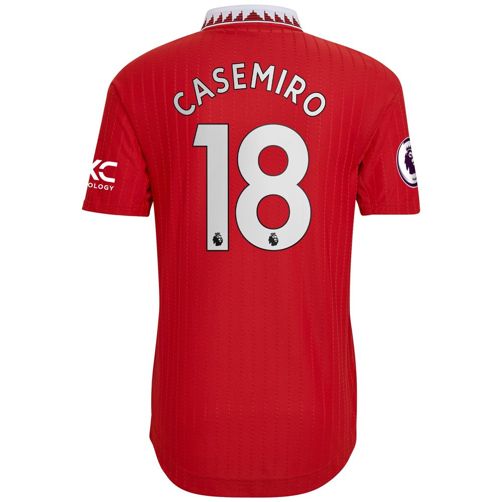 Men's adidas Carlos Casemiro Red Manchester United 2022/23 Home Authentic Player Jersey