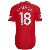 Men's adidas Carlos Casemiro Red Manchester United 2022/23 Home Authentic Player Jersey