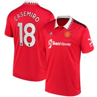 Maillot Homme Adidas Carlos Casemiro Rouge Manchester United 2022/23 Home Replica Player