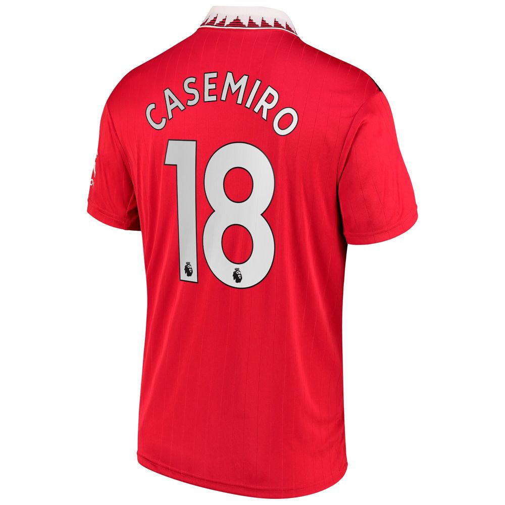 Men's adidas Carlos Casemiro Red Manchester United 2022/23 Home Replica Player Jersey