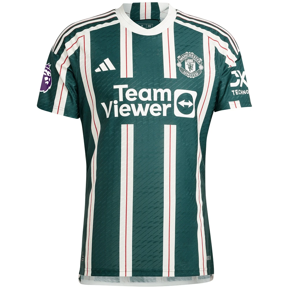 Maillot de joueur authentique Manchester United 2023/24 extérieur adidas Christian Eriksen vert pour homme