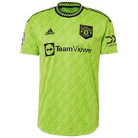 Men's adidas Lisandro Martínez Neon Green Manchester United 2022/23 Third Authentic Player Jersey