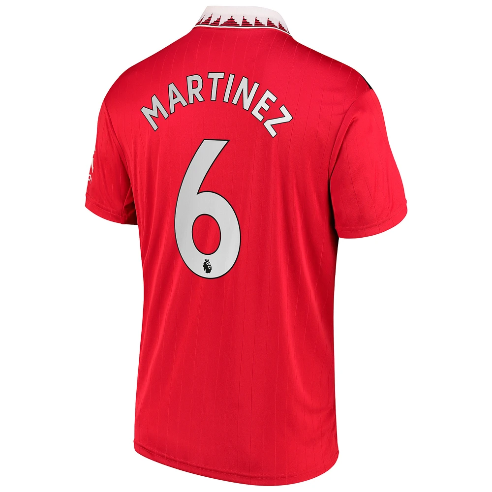 Maillot Manchester United 2022/23 Home Replica Player adidas Lisandro Martínez rouge pour homme