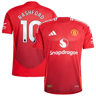 Maillot de joueur authentique adidas Marcus Rashford rouge Manchester United 2024/25 domicile pour homme