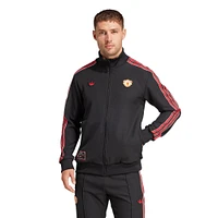 Men's adidas Originals  Black Manchester United Terrace Icons Collection Full-Zip Track Jacket