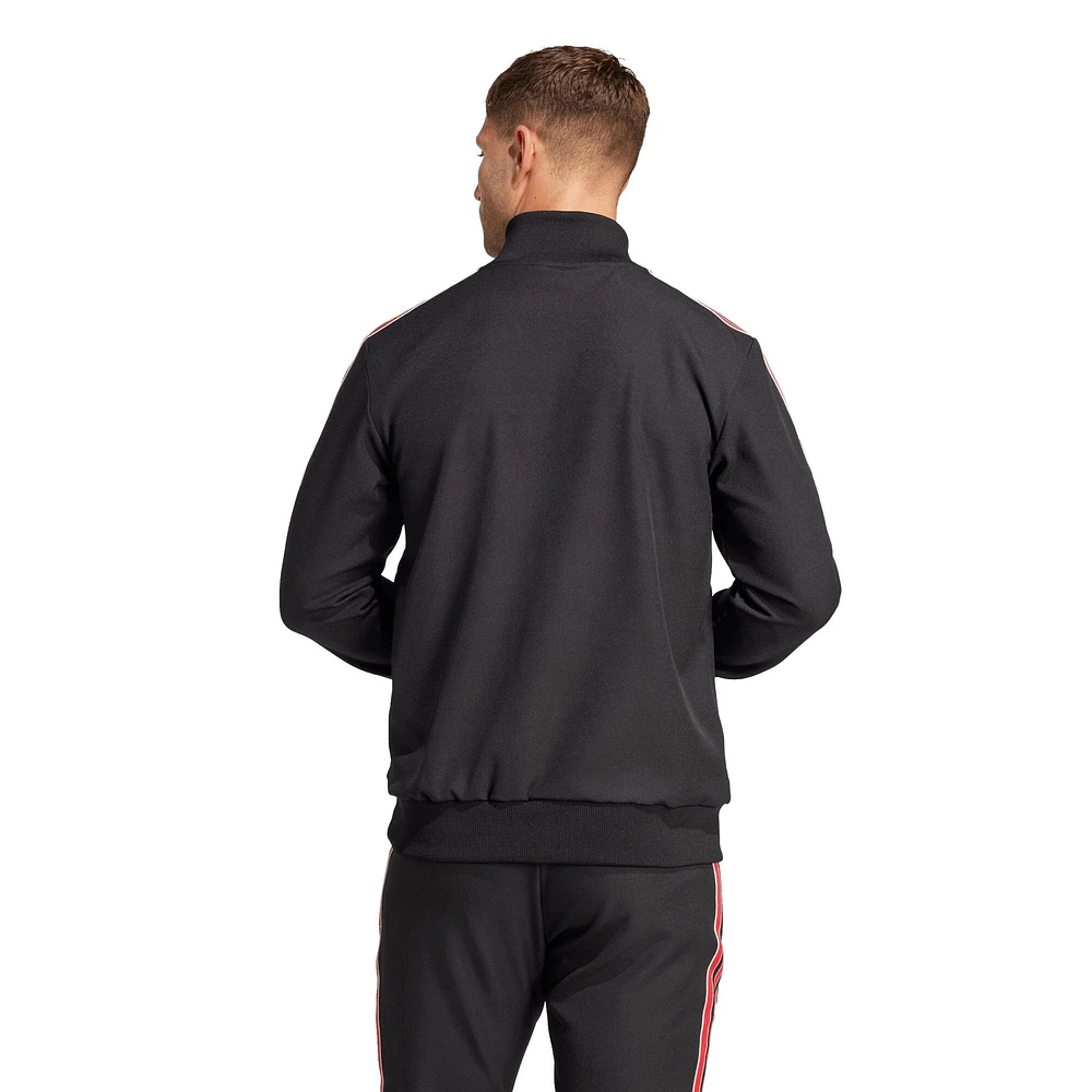 Men's adidas Originals  Black Manchester United Terrace Icons Collection Full-Zip Track Jacket