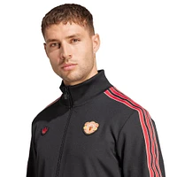 Men's adidas Originals  Black Manchester United Terrace Icons Collection Full-Zip Track Jacket