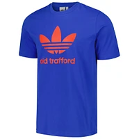 T-shirt à trèfle bleu Manchester United adidas Originals pour homme